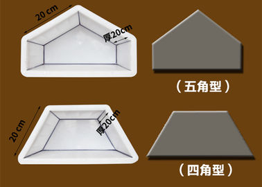 중국 절반 6각형 안뜰 포장 기계는 PP 물자를 20 * 20cm 좋은 강인성 주조합니다 공장